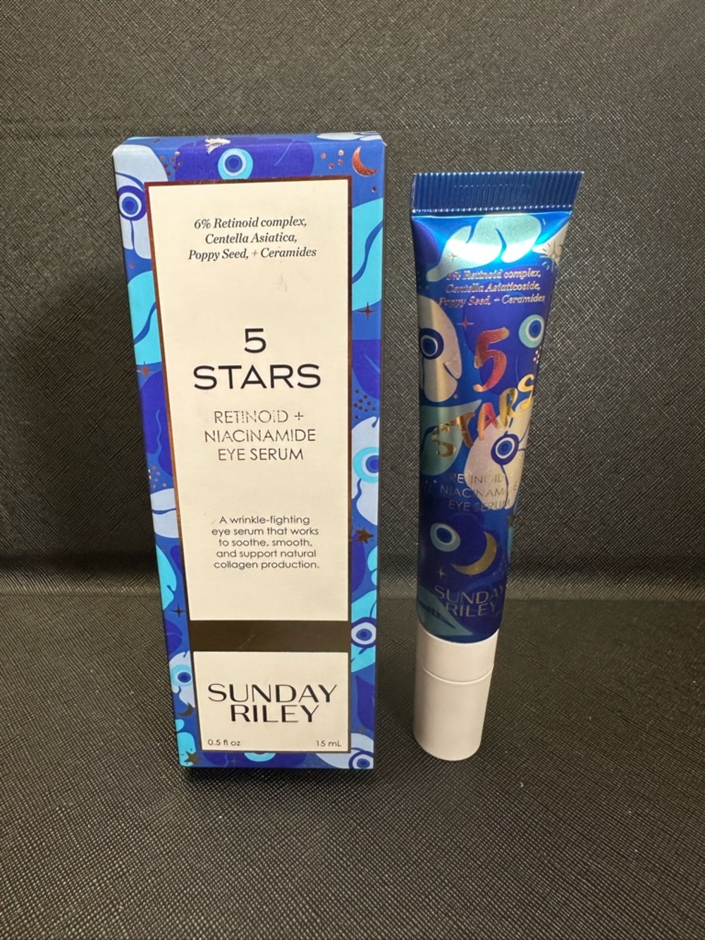 Sunday Riley Retinoid Niacinamide 5 Stars Eye Serum NEW 0.5 ounce Anti-Aging